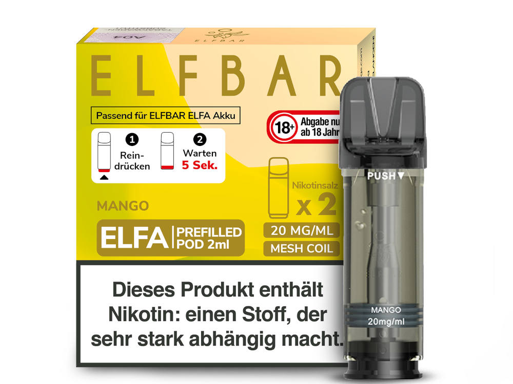 ELFA CP Prefilled Pod Mango 20mg/ml