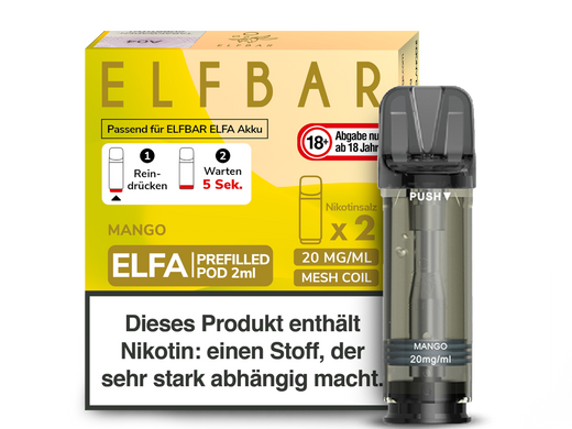 ELFA CP Prefilled Pod Mango 20mg/ml