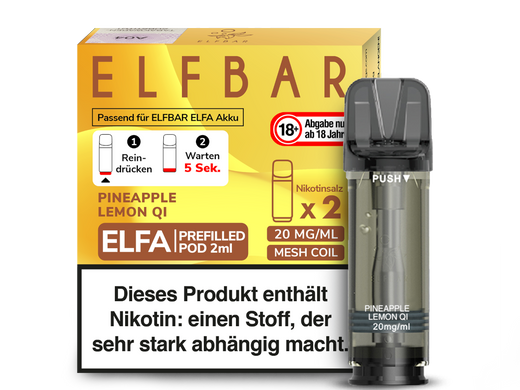 ELFA CP Prefilled Pod Pineapple Lemon 20mg/ml