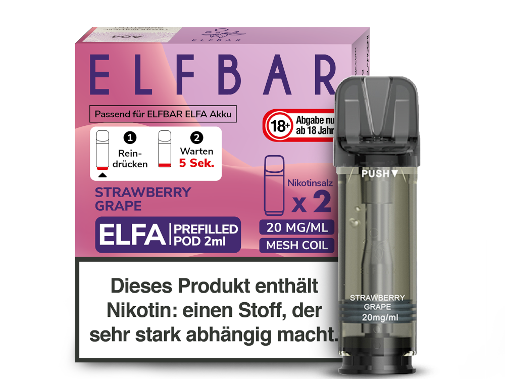 ELFA CP Prefilled Pod Strawberry Grape 20mg/ml