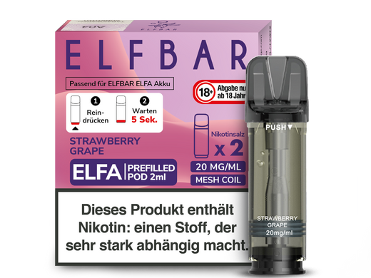 ELFA CP Prefilled Pod Strawberry Grape 20mg/ml