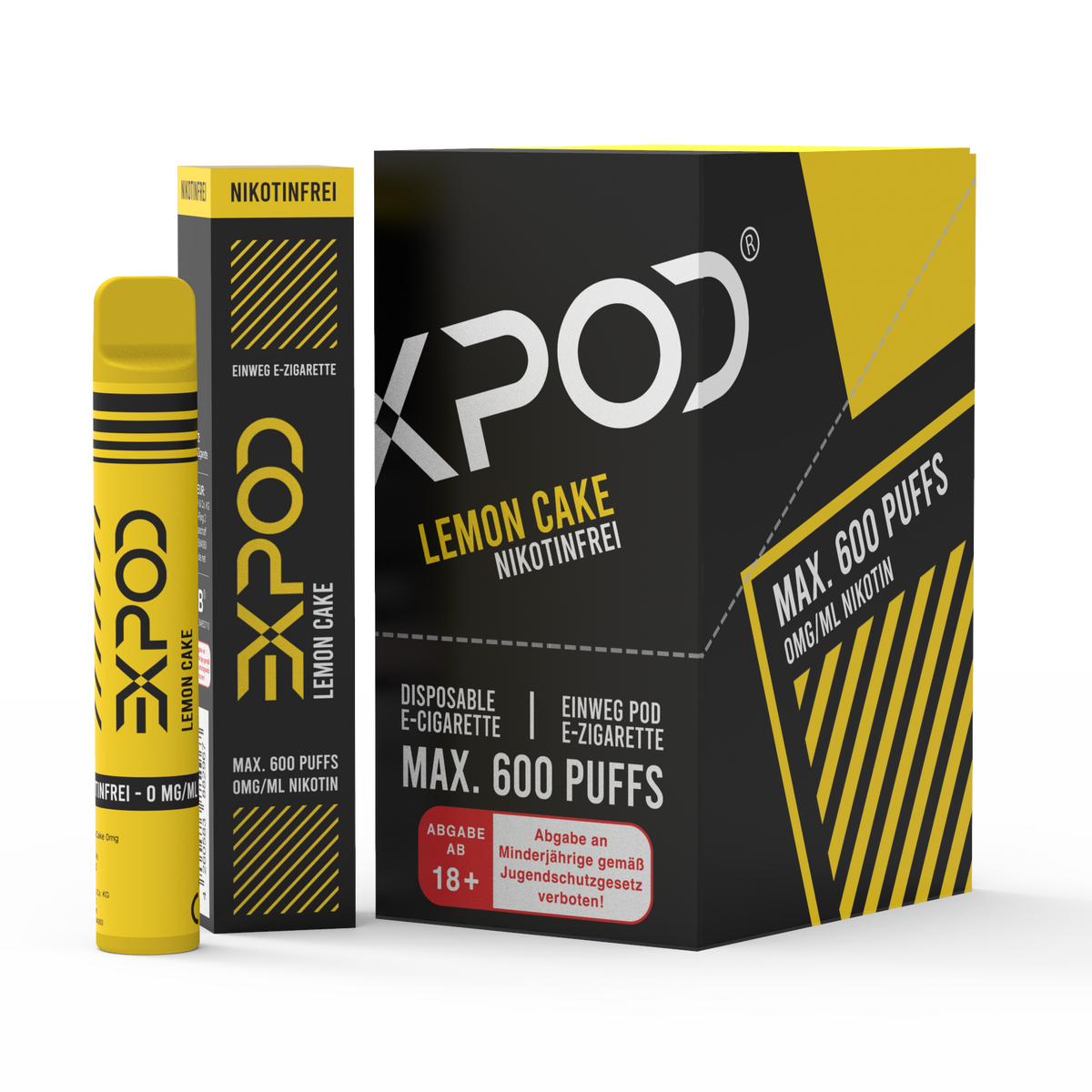 EXPOD Disposable Lemon Cake 0mg/ml (Steuerware)
