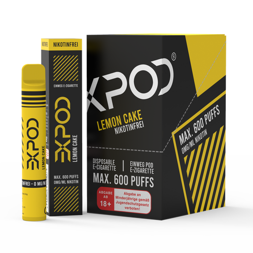 EXPOD Disposable Lemon Cake 0mg/ml (Steuerware)