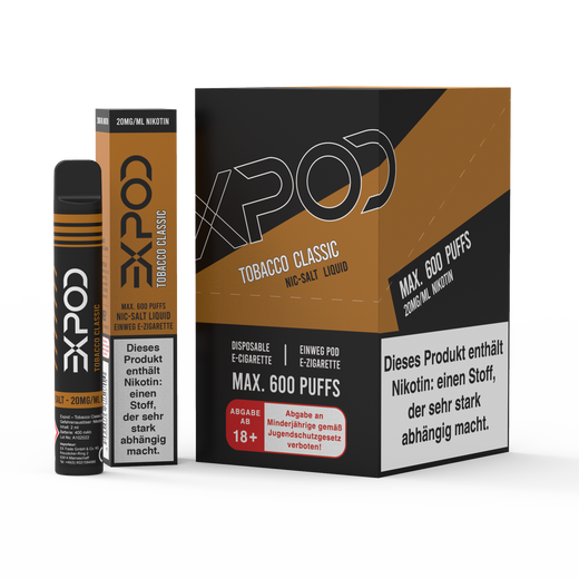EXPOD Disposable Tobacco Classic 20mg/ml (Steuerware)