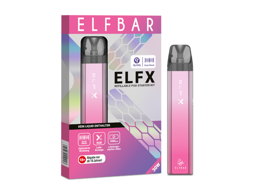 Elfbar Elfx Kit - Silver Pink