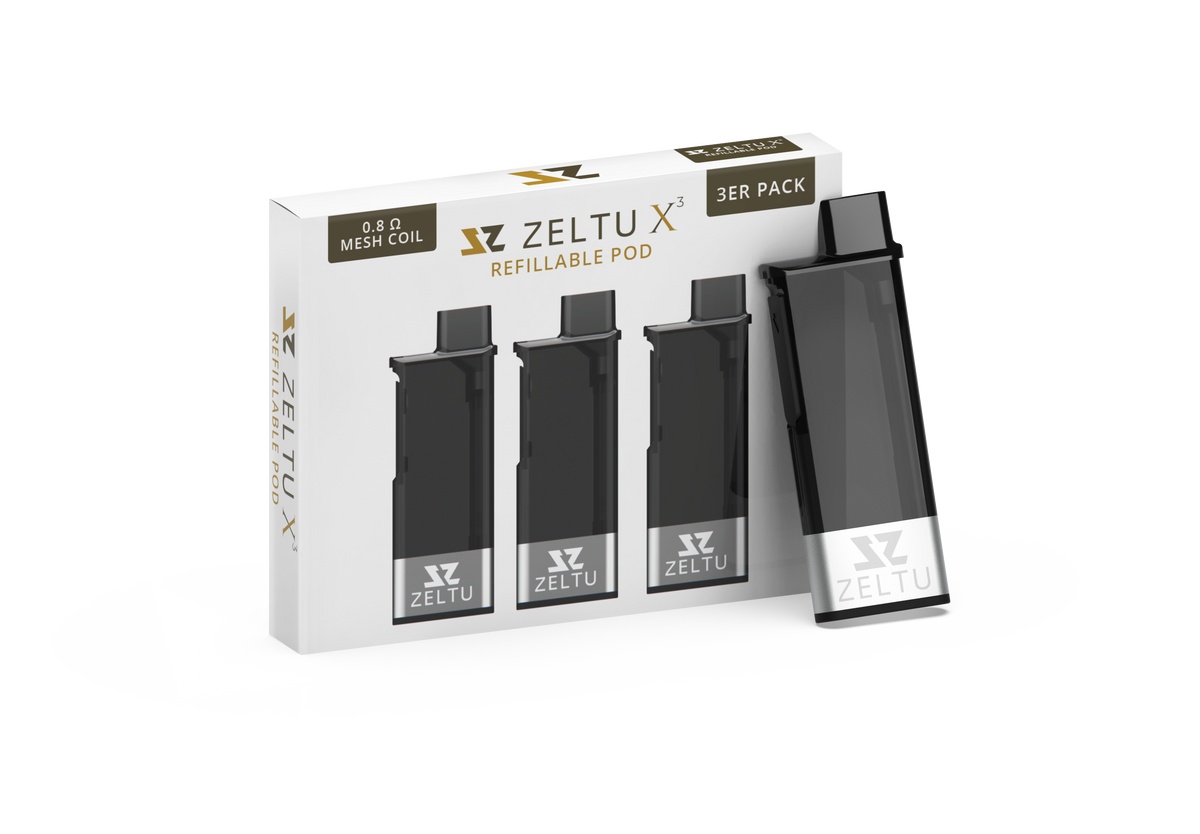 Zeltu X3 Leer Pods -  3 Stk. 0,8 Ohm