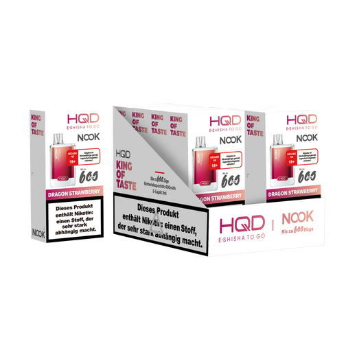 HQD Nook 20mg/ml Dragon Strawberry