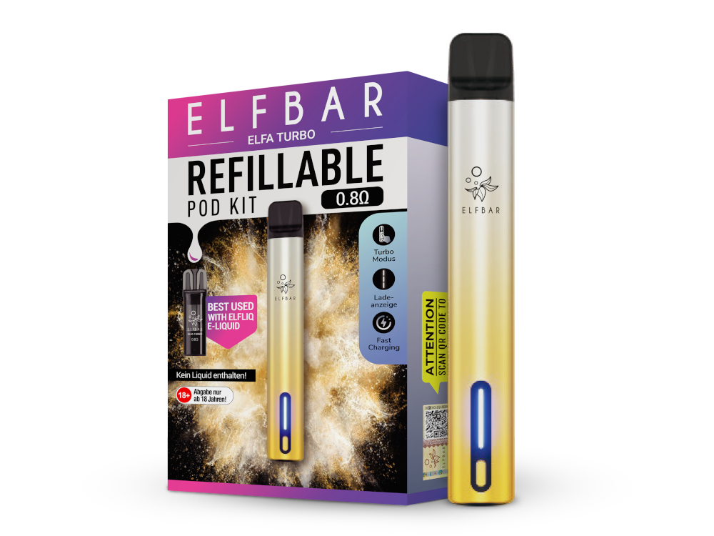 Elfa Turbo E-Zigaretten Set aurora-gold