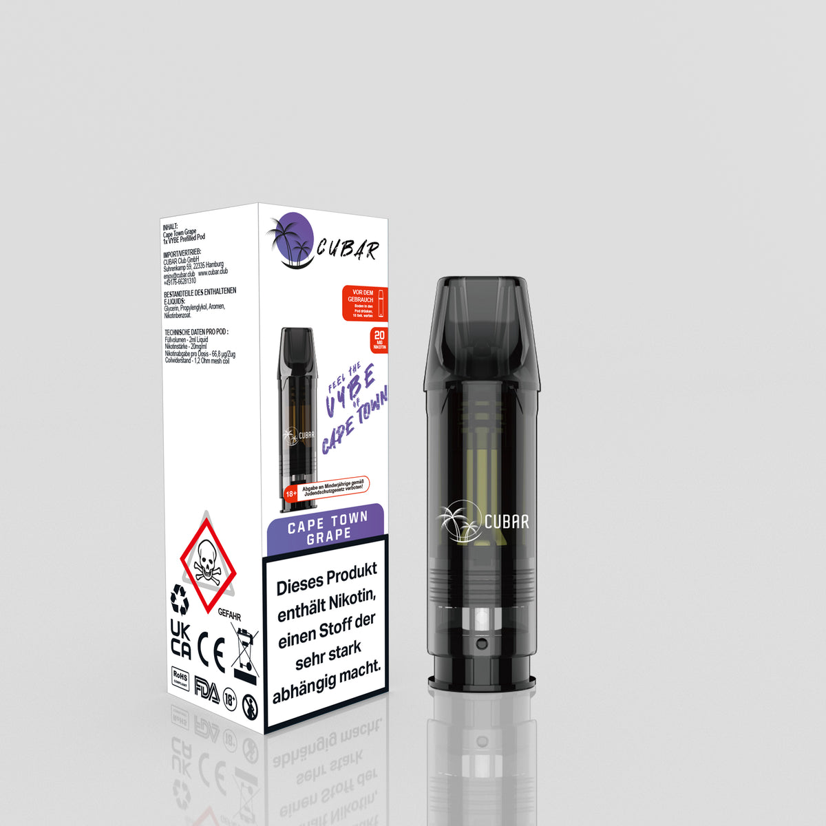 CUBAR VYBE Cape Town Grape (Aloe Vera Grape) 20mg/ml
