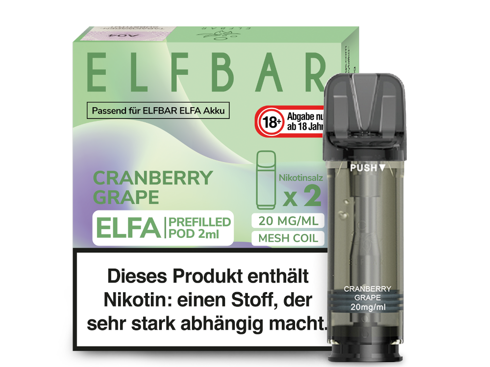 ELFA CP Prefilled Pod Cranberry Grape 20mg/ml (10x2)