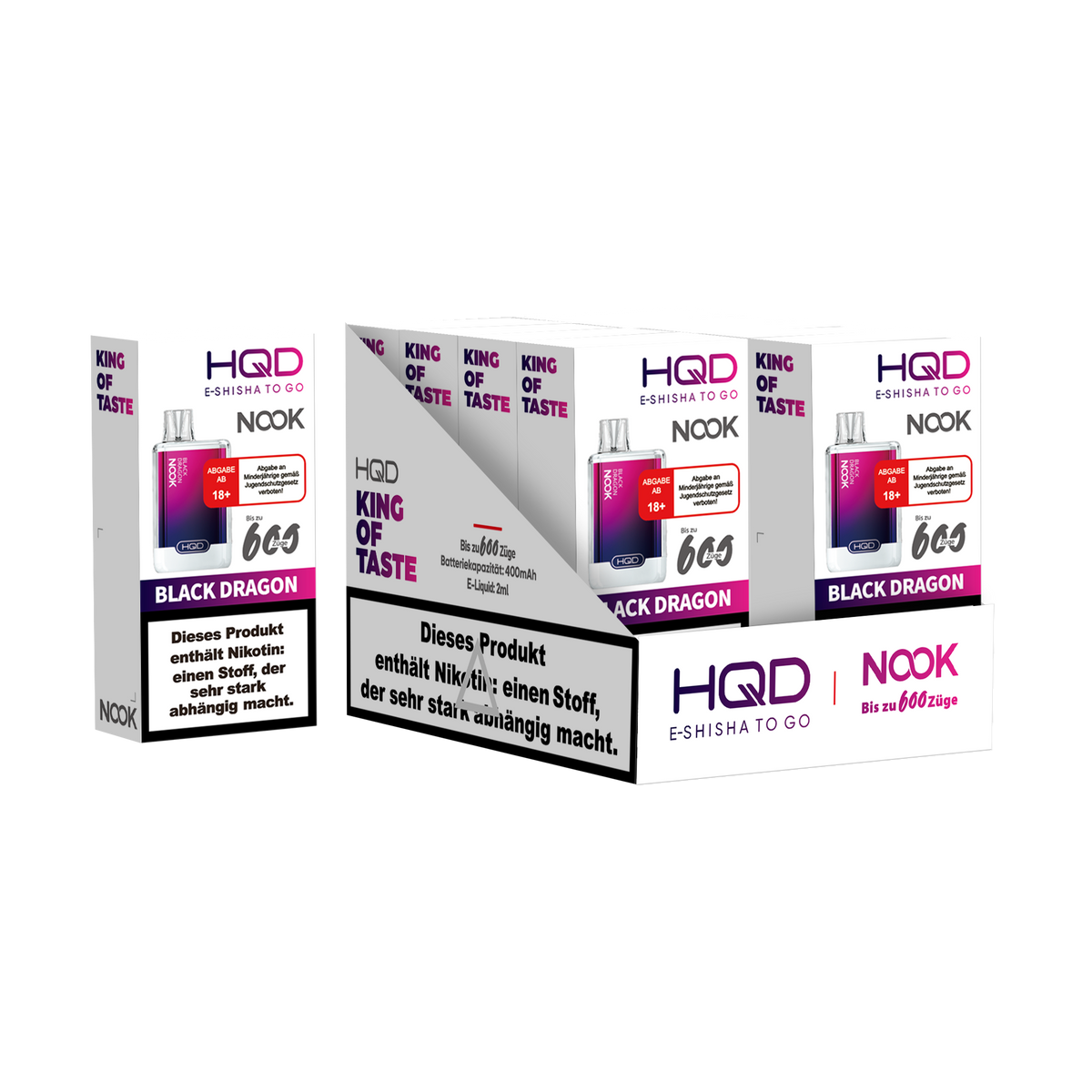 HQD Nook 20mg/ml Black Dragon