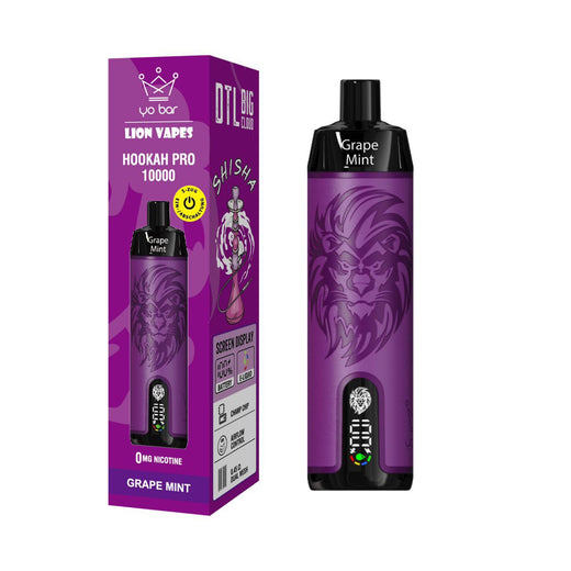 YO BAR X LION VAPES - Grape Mint 0mg/ml