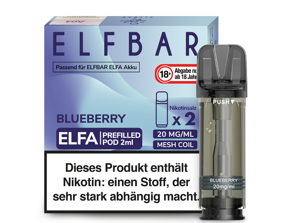 ELFA CP Prefilled Pod Blueberry 20mg/ml (10x2)