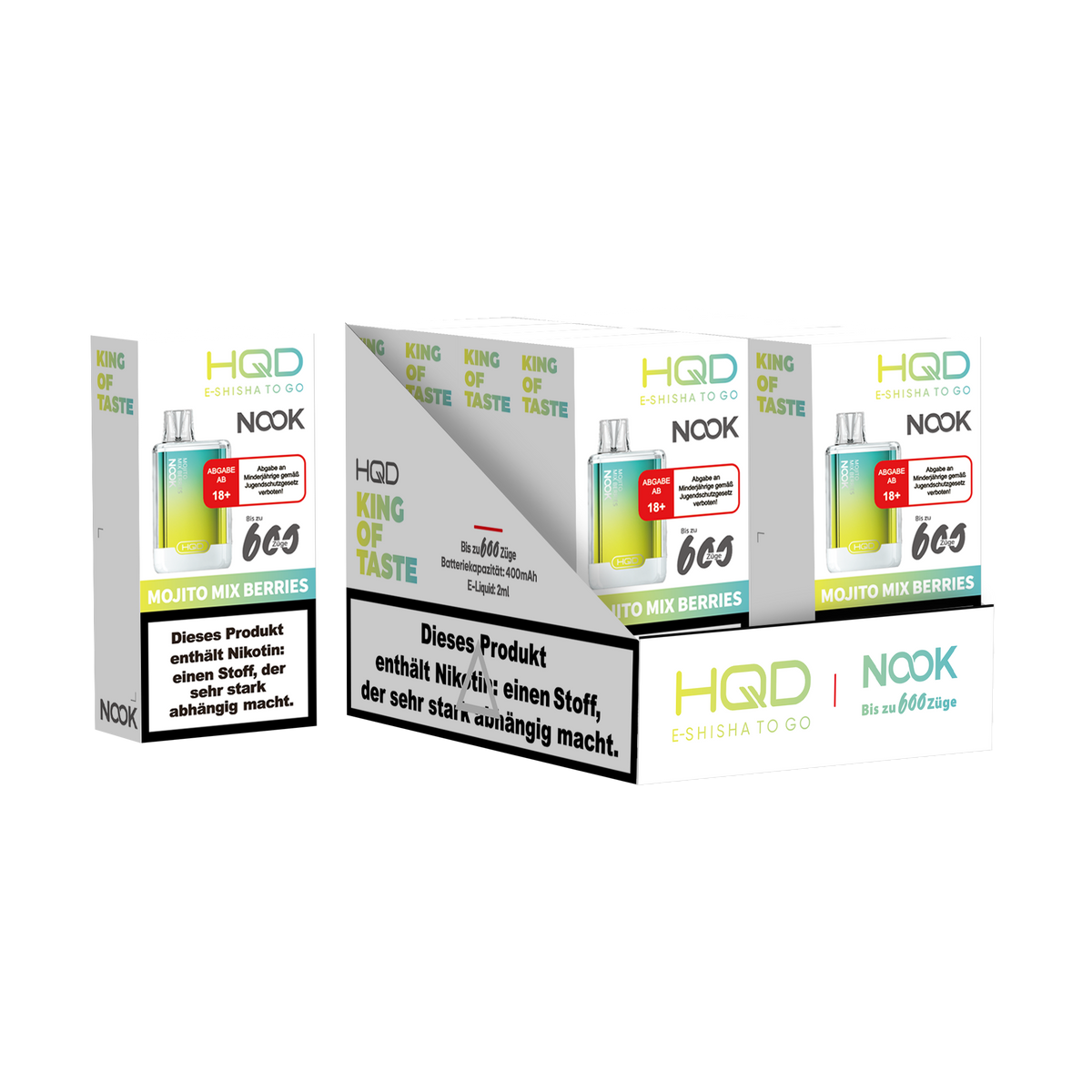 HQD Nook 20mg/ml Mojito Mix Berries