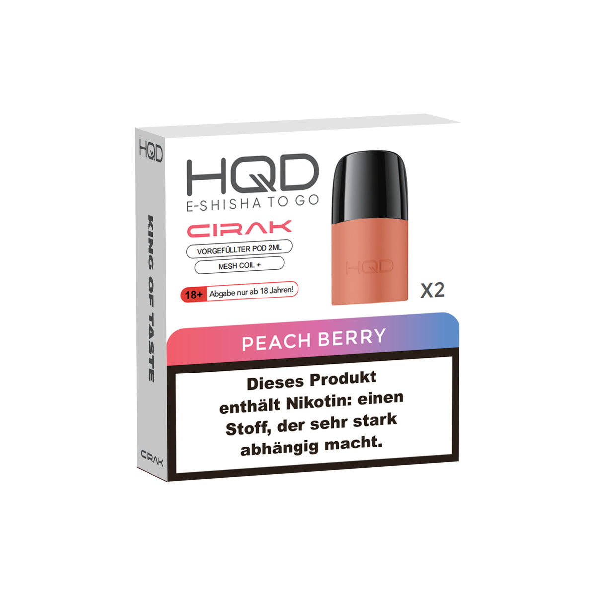 HQD Cirak Pod Peach Berry 20 mg/ml