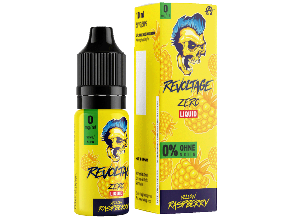 Revoltage Liquid Yellow Raspberry 0 mg/ml