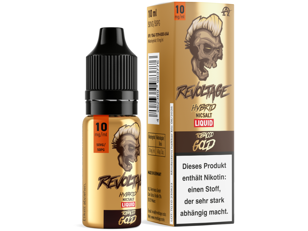 Revoltage Liquid Tobacco Gold 10 mg/ml