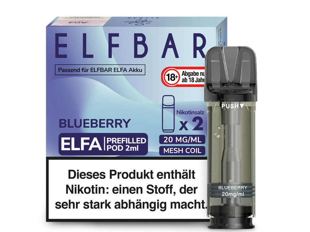 ELFA CP Prefilled Pod Blueberry 20mg/ml