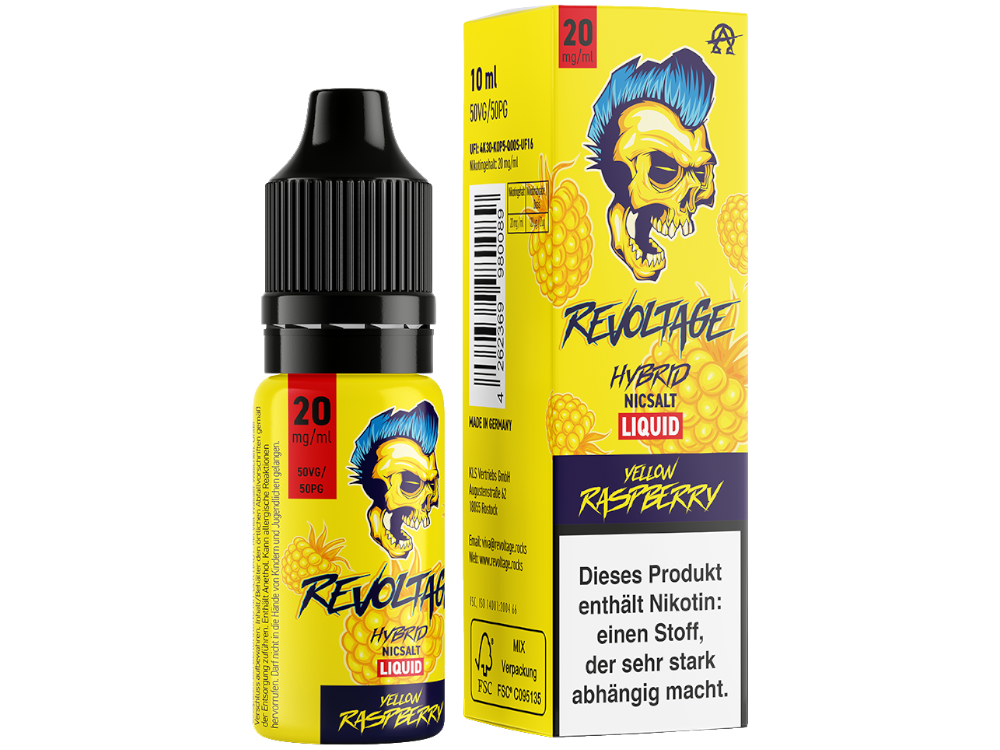 Revoltage Liquid Yellow Raspberry 20 mg/ml