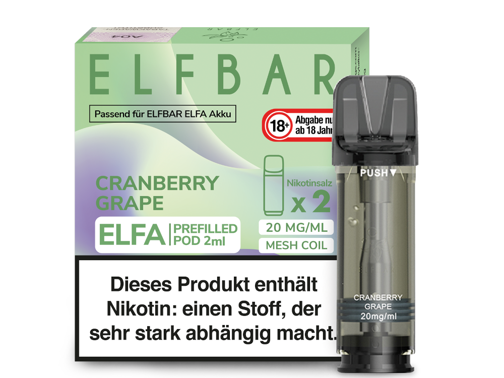 ELFA CP Prefilled Pod Cranberry Grape 20mg/ml