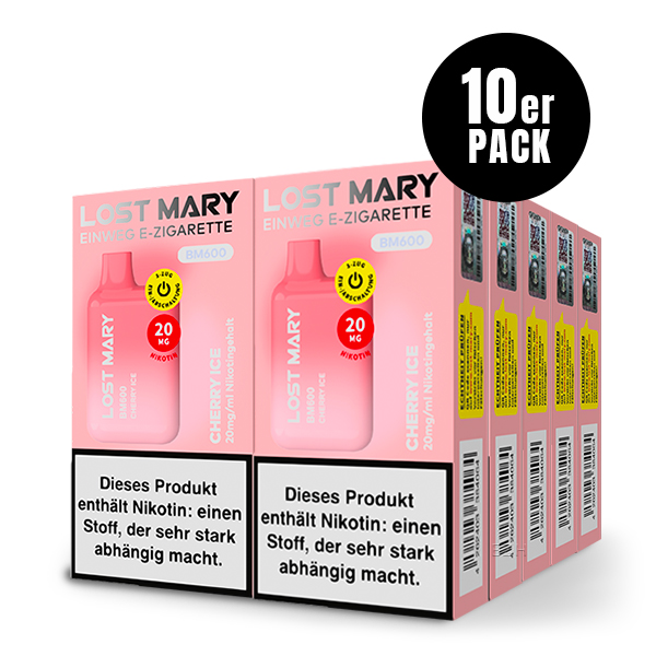 Lost Mary BM600 - Einweg E-Zigarette - Cherry Ice 20mg/ml